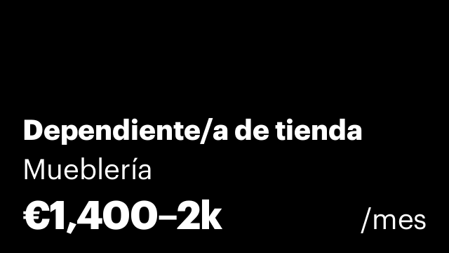 Dependiente/a de tienda