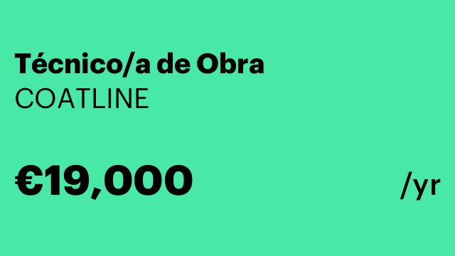 Técnico/a de Obra