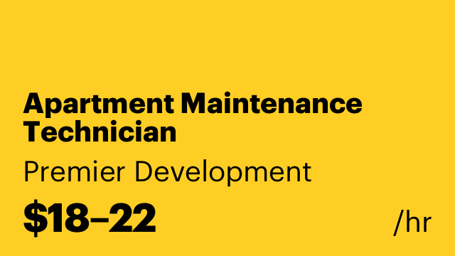 Apartment Maintenance Technician