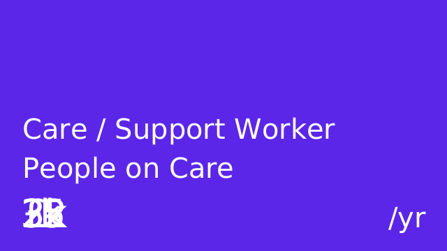 Care / Support Worker