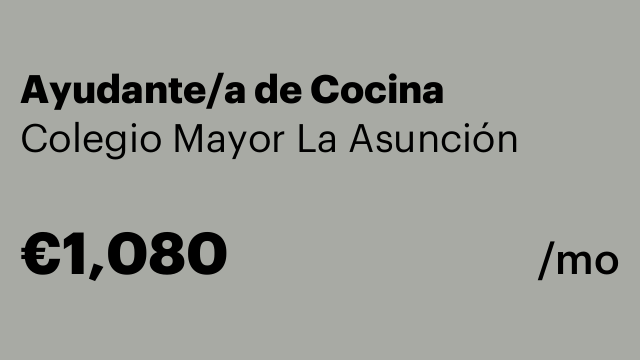 Ayudante/a de Cocina