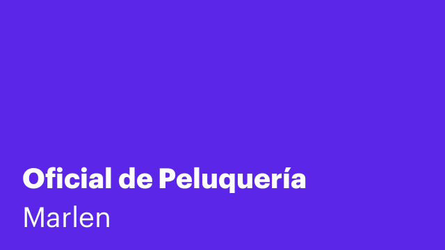 Oficial de Peluquería