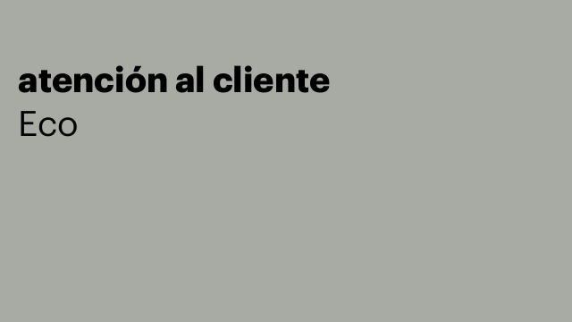 atención al cliente
