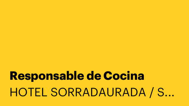 Responsable de Cocina