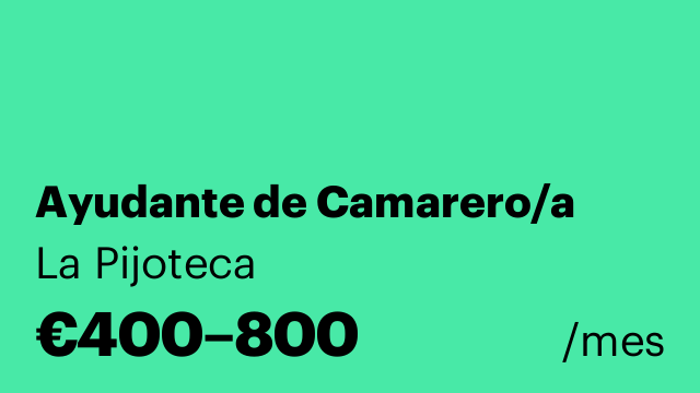 Ayudante de Camarero/a
