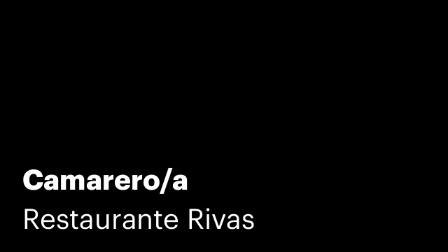 Camarero/a