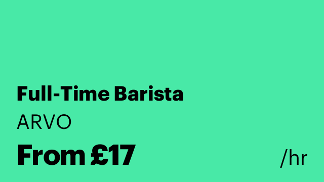 Full-Time Barista