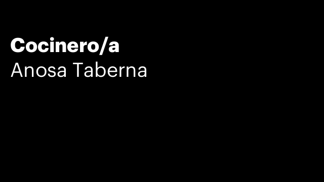 Cocinero/a