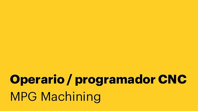 Operario / programador CNC