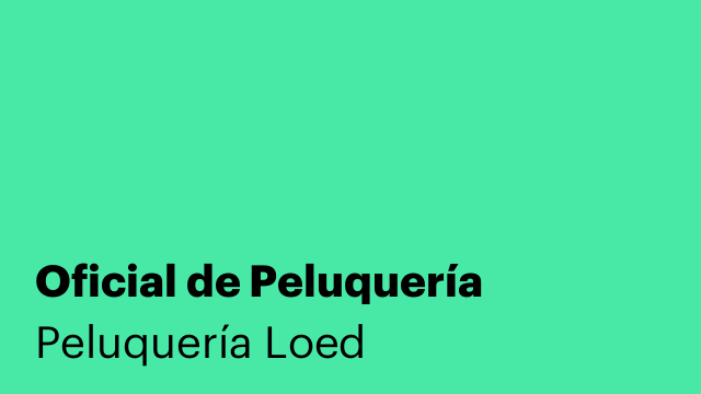 Oficial de Peluquería