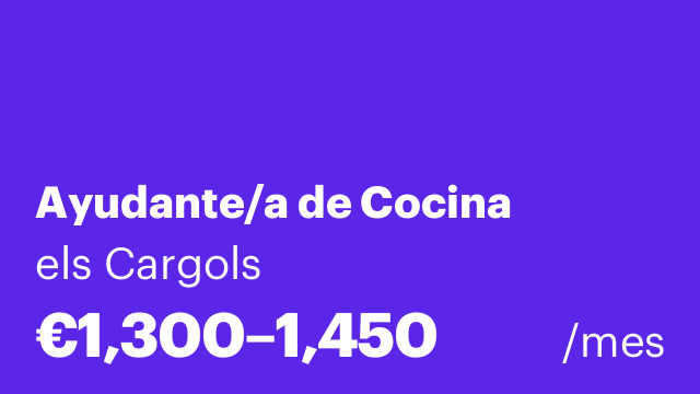 Ayudante/a de Cocina