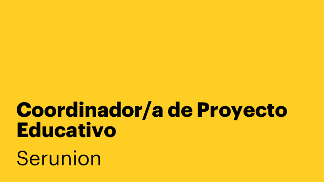 Coordinador/a de Proyecto Educativo