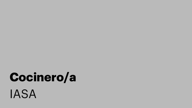 Cocinero/a