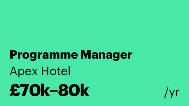Programme Manager