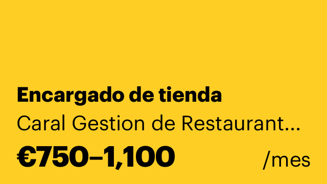 Encargado de tienda