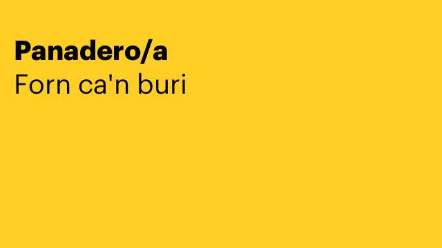 Panadero/a