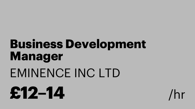 Business Development Manager