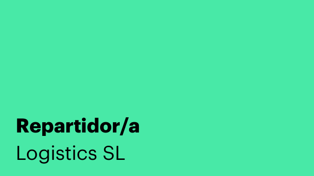 Repartidor/a