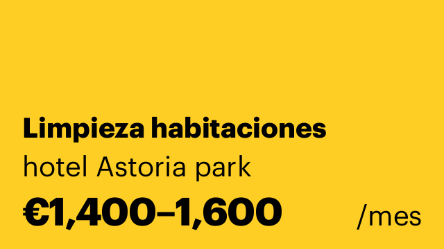 Limpieza habitaciones