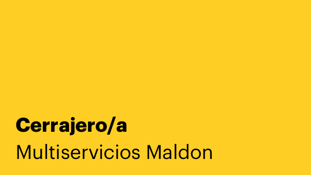 Cerrajero/a