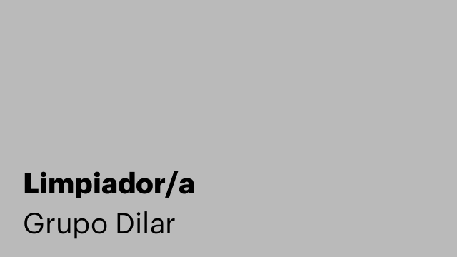 Limpiador/a