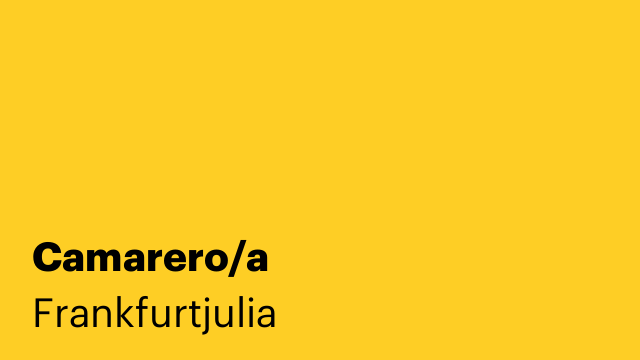 Camarero/a