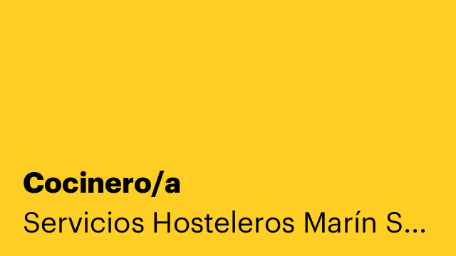 Cocinero/a