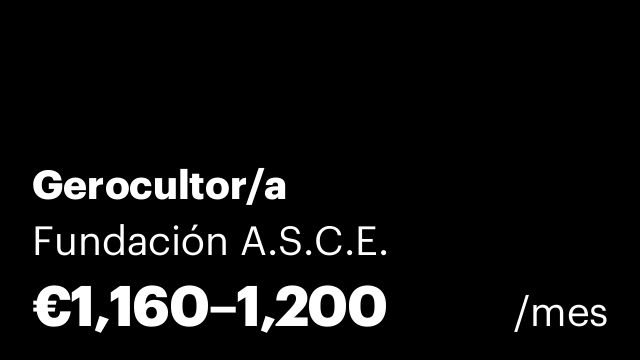 Gerocultor/a