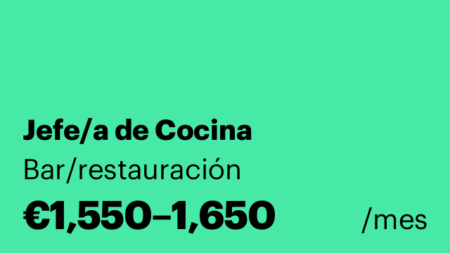 Jefe/a de Cocina