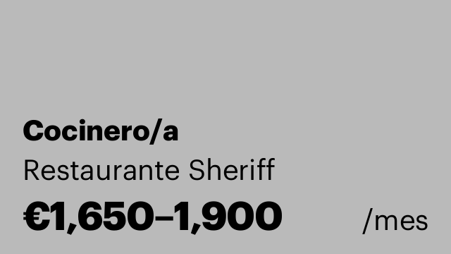 Cocinero/a