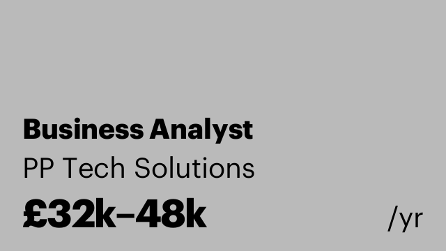 Business Analyst