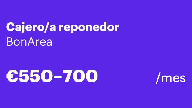 Cajero/a reponedor
