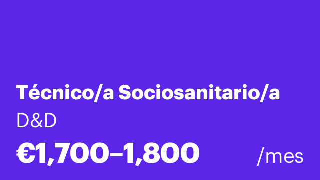 Técnico/a Sociosanitario/a