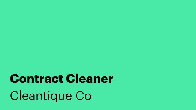 Contract Cleaner