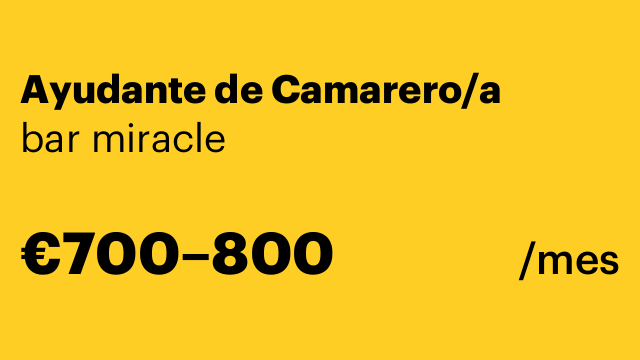 Ayudante de Camarero/a