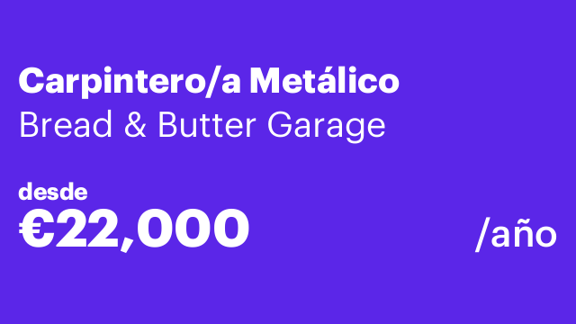 Carpintero/a Metálico