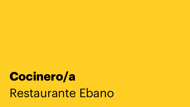 Cocinero/a