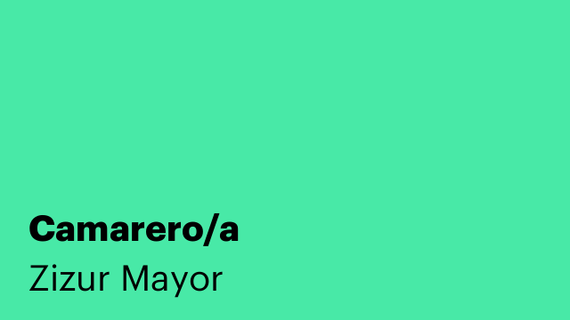 Camarero/a