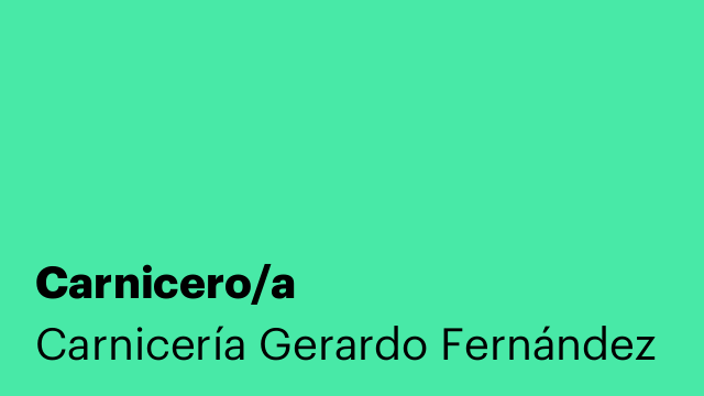 Carnicero/a