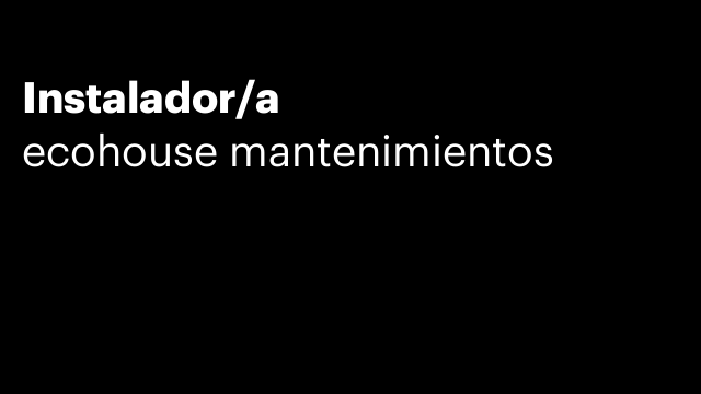 Instalador/a
