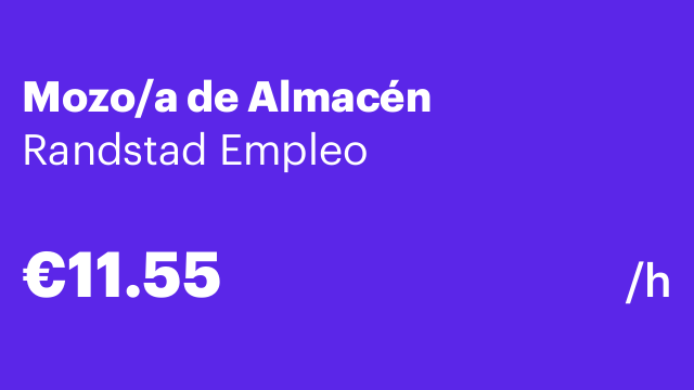 Mozo/a de Almacén