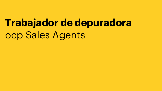 Trabajador de depuradora