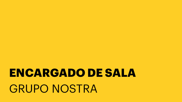 ENCARGADO DE SALA