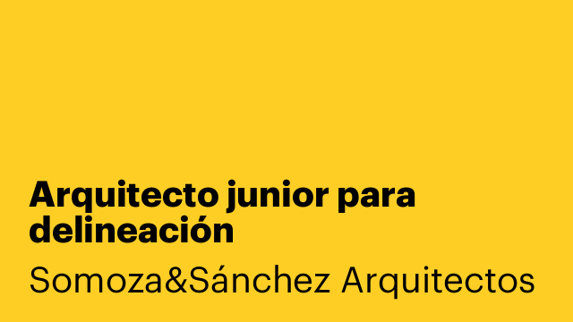 Arquitecto junior para delineación