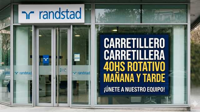 CARRETILLERO CARRETILLERA 40H ROTATIVOS MAÑANA Y TARDE