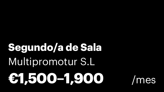 Segundo/a de Sala