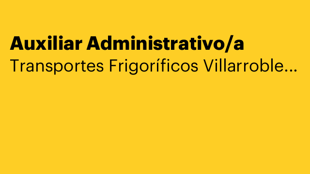 Auxiliar Administrativo/a