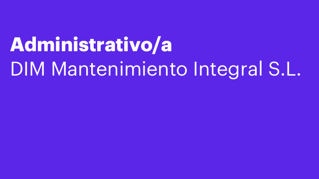 Administrativo/a