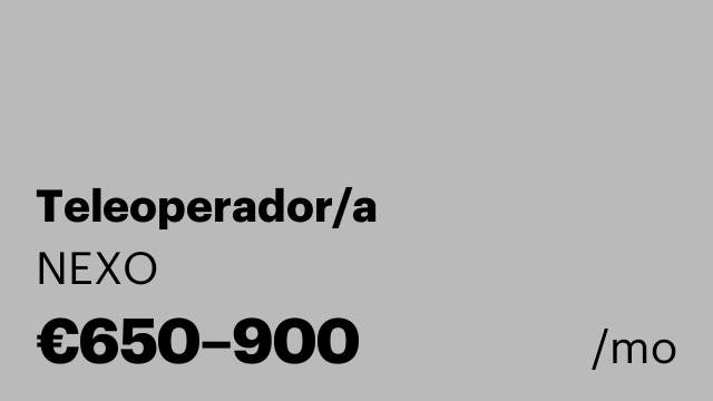 Teleoperador/a