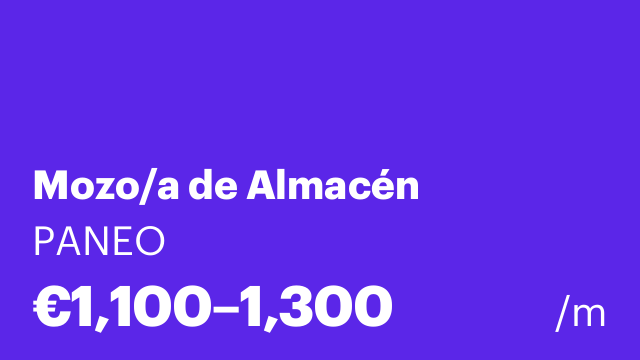 Mozo/a de Almacén
